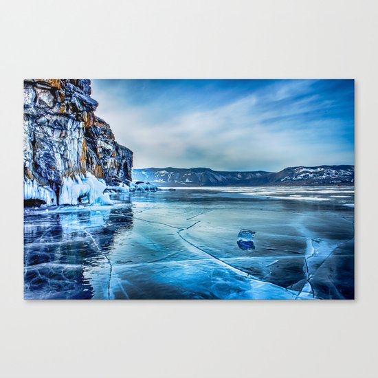 Lake Baikal. March Canvas Print