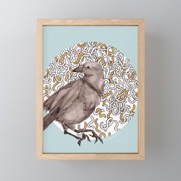 Earlier Bird  Framed Mini Art Print