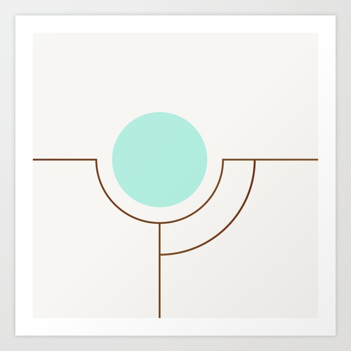 Balm 05 Abstract Geometry Minimalist Illustration By Art Print