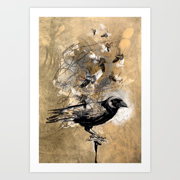 crow's soul Art Print