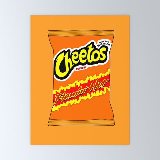 Flamin' Hot Cheetos illustration Mini Art Print by lunadelrey Society6