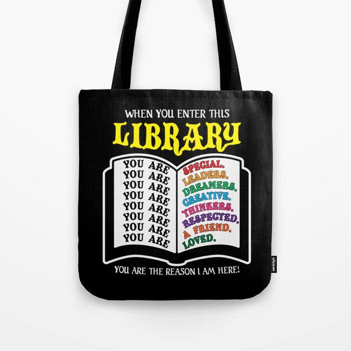 Cool Librarian Saying Tote Bag