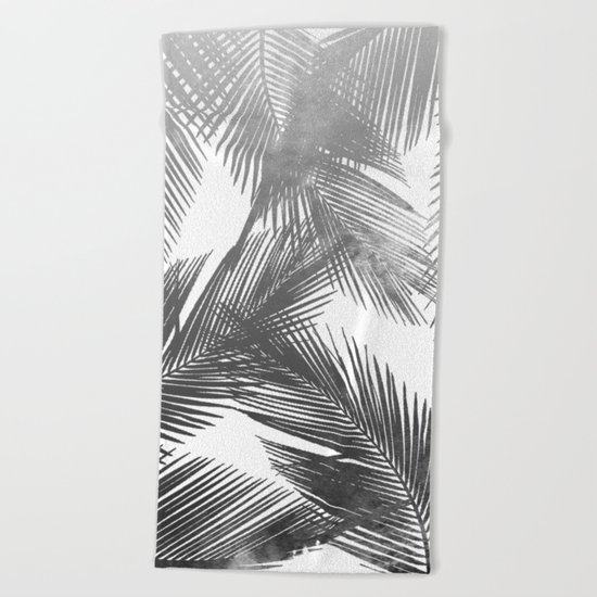 Palms BW Beach Towel