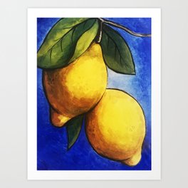 Sicilian Lemons Art Print