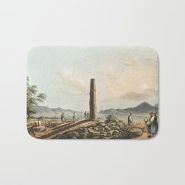 Ruins of the Temple of Juno in Samos from Views in the Ottoman Dominions, in Europe, in Asia, and so Bath Mat | Sky, Morning, Summer, Light, Season, Sunrise, Scene, Sunset, Tourism, Sunlight 