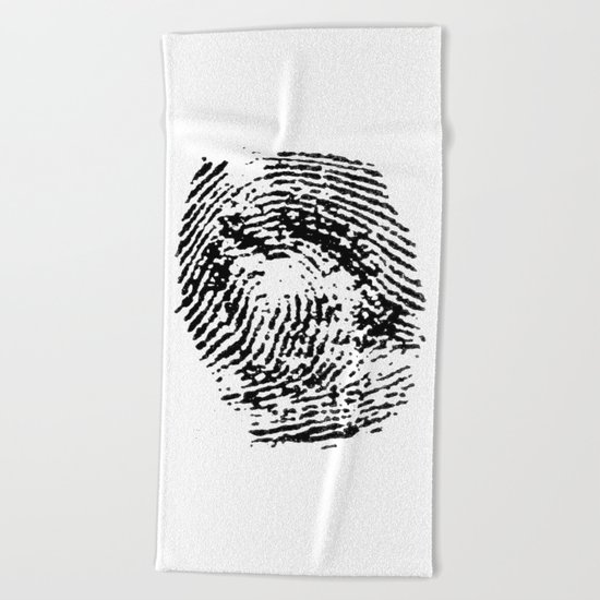 Fingerprint Beach Towel
