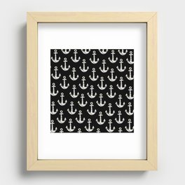 Anchor Pattern Recessed Framed Print