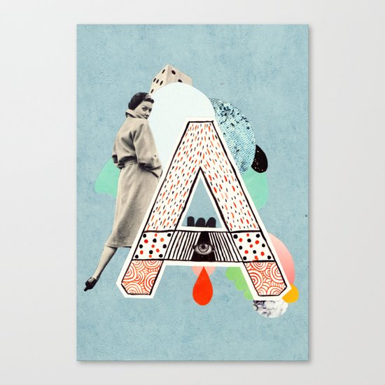 a to z - "A" Canvas Print