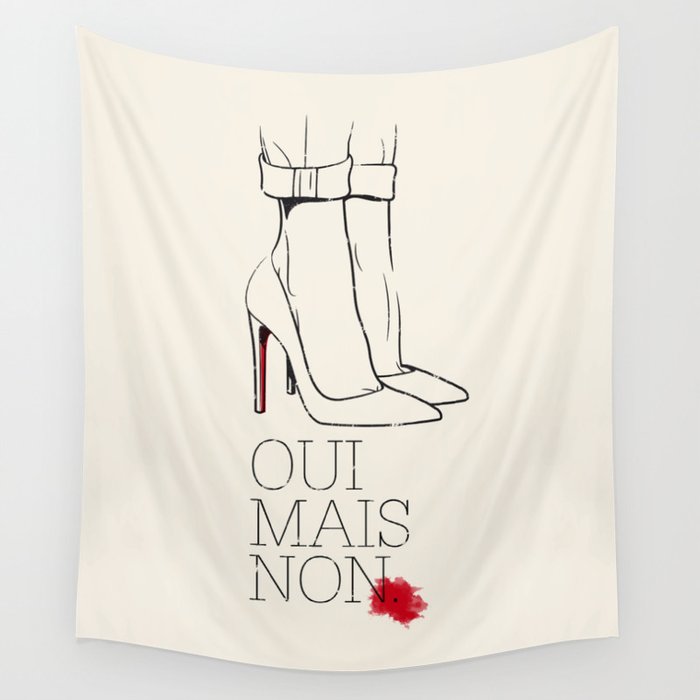 Oui mais non Wall Tapestry