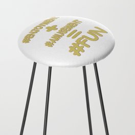 "FUN EQUATION" Cute Expression Design. Buy Now Counter Stool