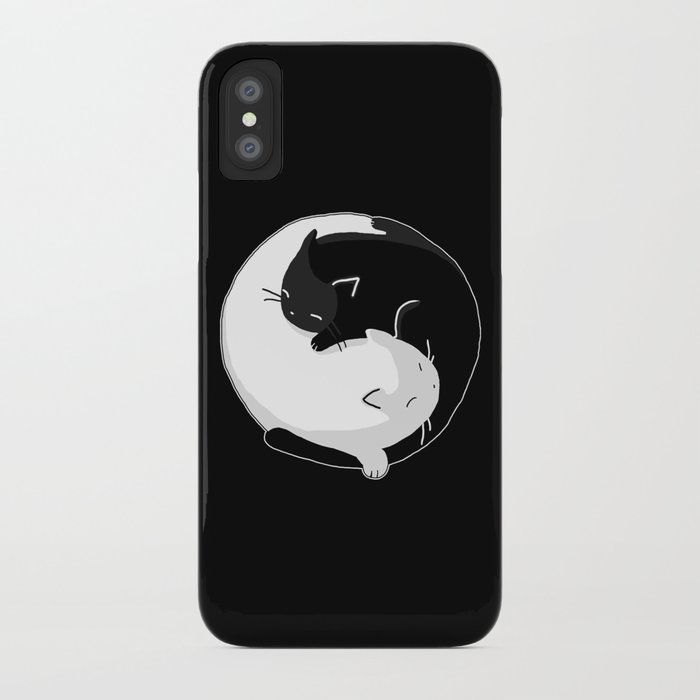 yin yang cats iphone case