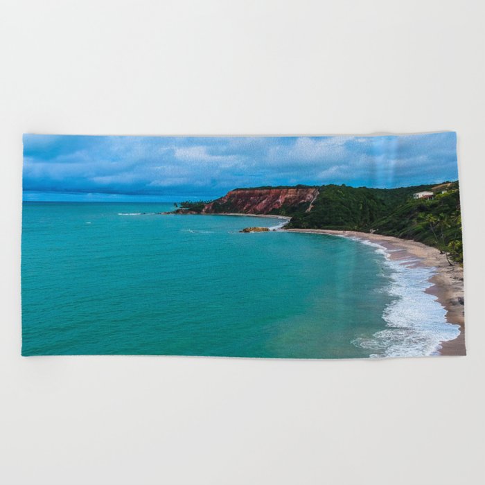 Brazil Photography - Beautiful Beach With Turquoise Water Beach Towel