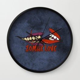 ZOMBIE LOVE Wall Clock