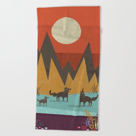 Wolves Beach Towel