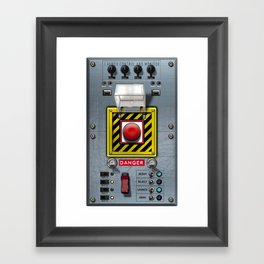 Launch console for nuclear missile Framed Art Print