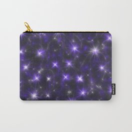 Ultra Violet Stars in a Purple Galaxy Carry-All Pouch