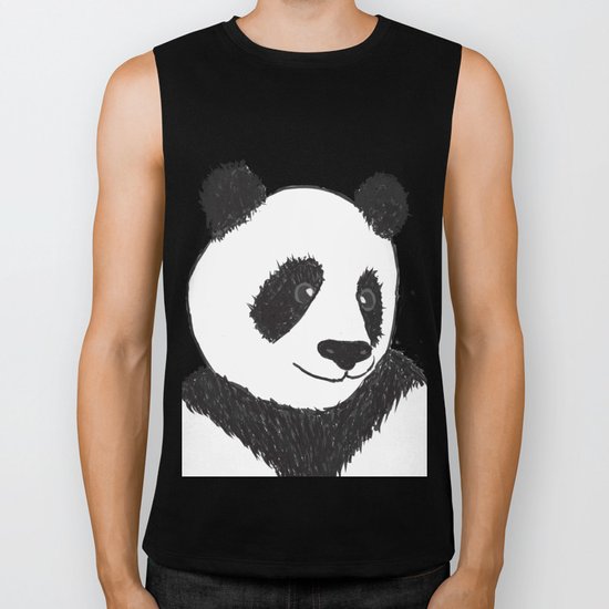 Panda Face Biker Tank