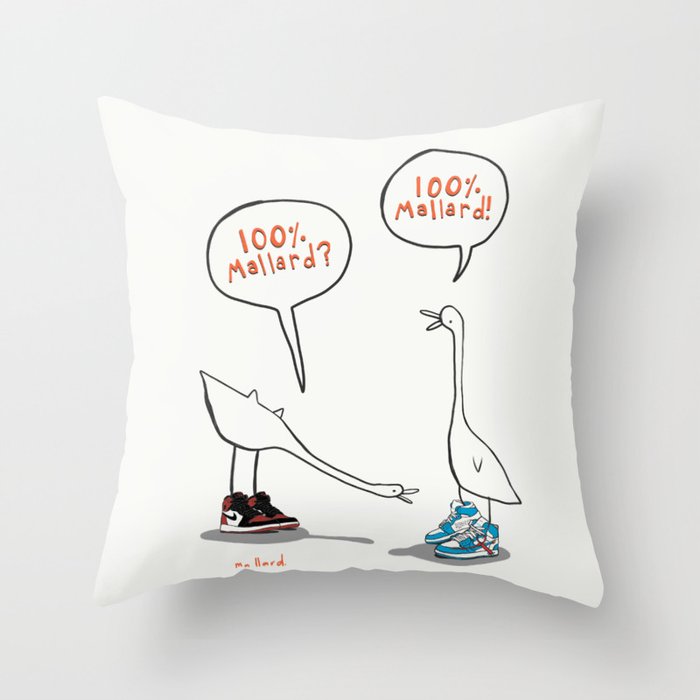 100 Mallard Throw Pillow By Mmmallard Society6