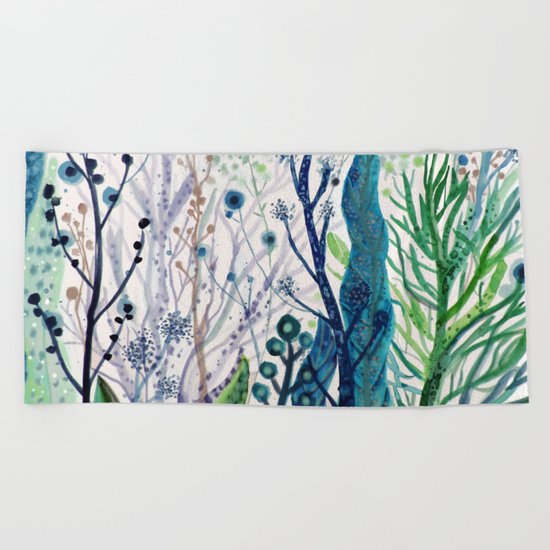 les algues Beach Towel