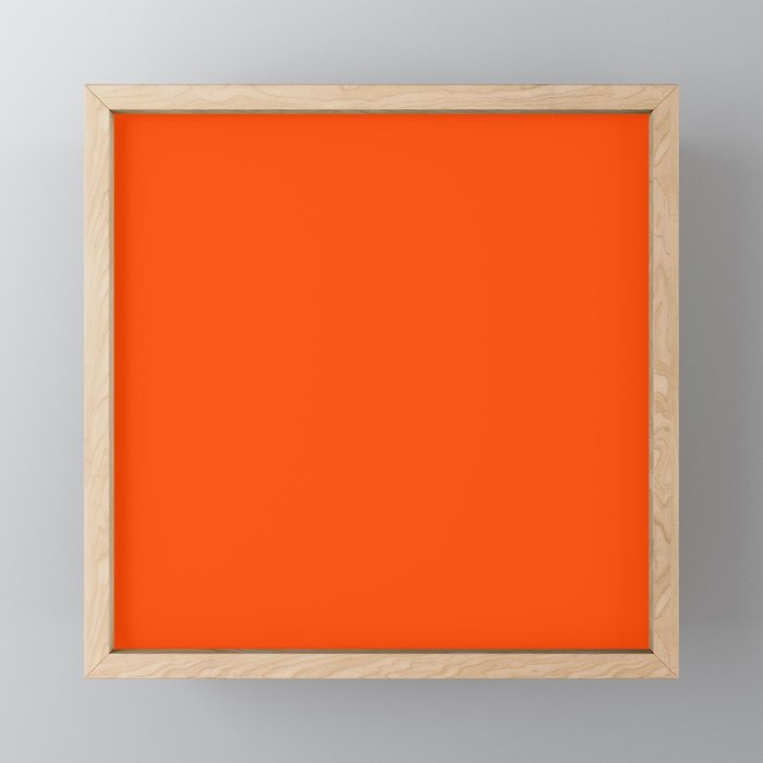 Real Orange Framed Mini Art Print