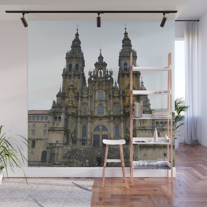 Spain Photography - Cathedral In Santiago De Compostela Wall Mural