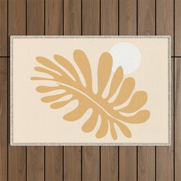 Abstraction_MATISSE_LEAVE_SUN_PLANT_BLOSSOM_POP_ART_0423A Outdoor Rug