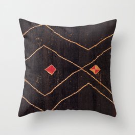 Feiija  Antique South Morocco North African Pile Rug Print Deko-Kissen | Persian, Antique, Carpet, Rug, Abstract, Bohemian, Geometric, Boho, Outdoor, Beautiful 