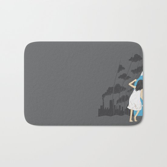 Hey Mr. Blue Sky Bath Mat