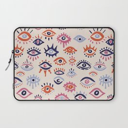 Mystic Eyes – Coral & Navy Laptop Sleeve