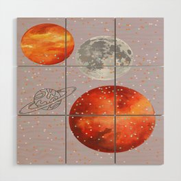 I can meet you in the galaxy  Wood Wall Art