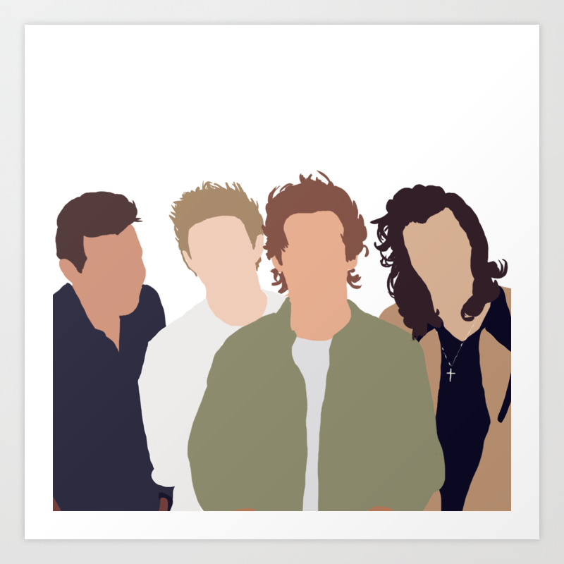 One direction Art Print by eoux | Society6