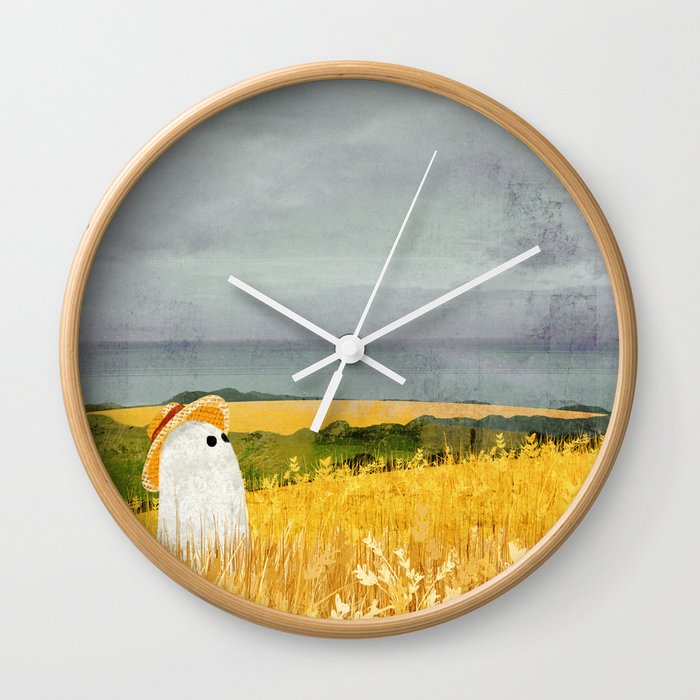 There's a ghost in the wheat field again... Wall Clock