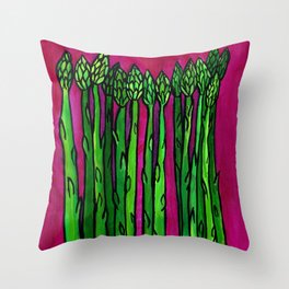 Asparagus Throw Pillow