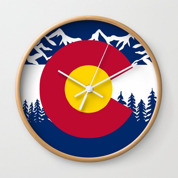 Colorado Flag Wall Clock
