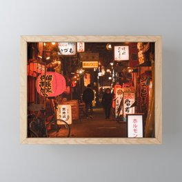 Dotonbori, Osaka alley way Framed Mini Art Print