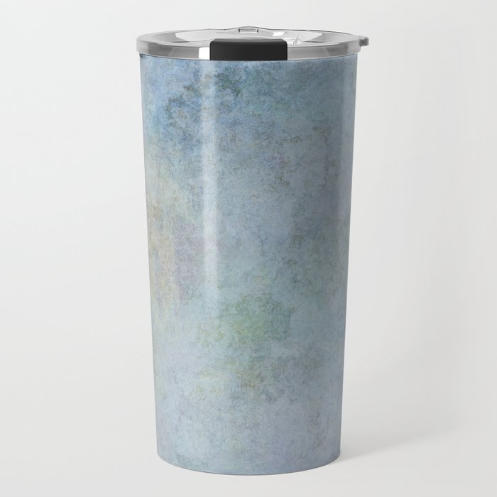 Blue watercolor marble Travel Mug