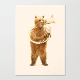 The Bear and his Helicon Canvas Print