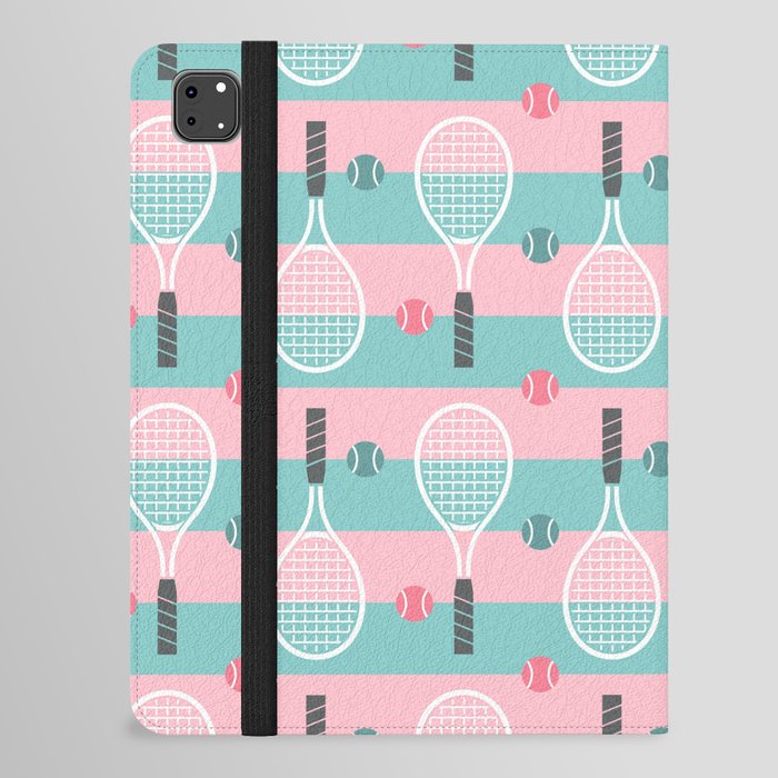Colorful seamless tennis pattern iPad Folio Case