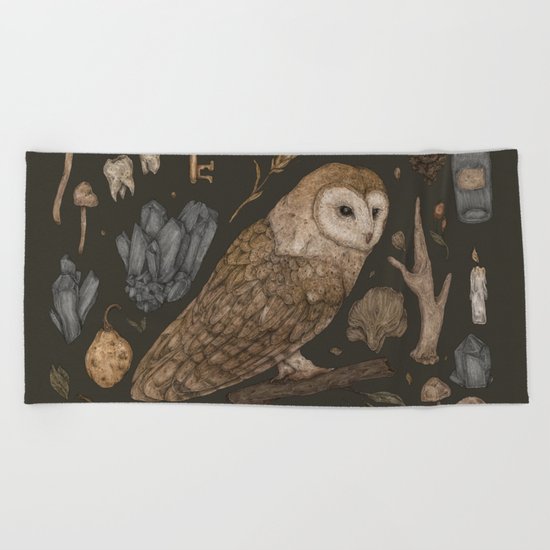 Harvest Owl Beach Towel
