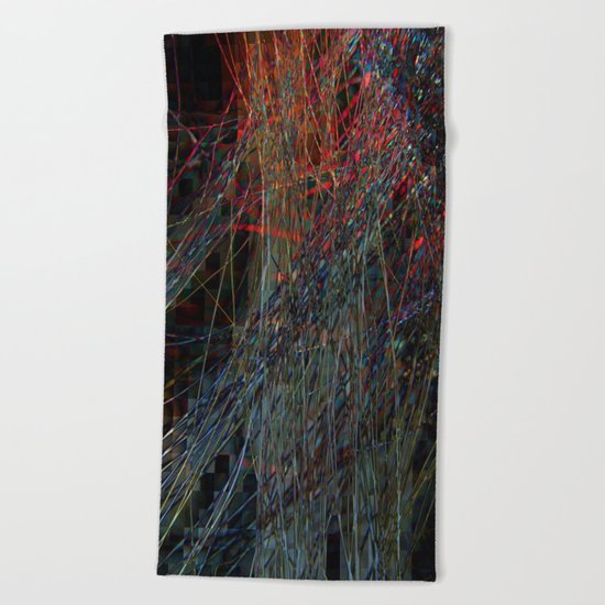 Abstract Hair Beach Towel