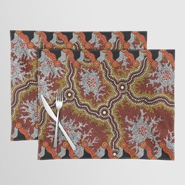 Aboriginal Art Authentic – Mountains Placemat