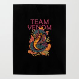 Aesthetic Team Venom Cobra Snake Poster