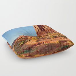 Monument Valley The Mittens Mountain Floor Pillow
