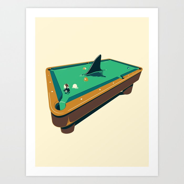 Pool shark Art Print