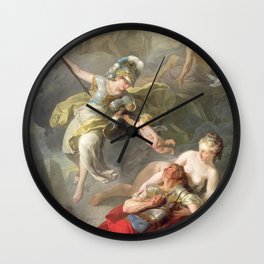 Joseph-Benoît Suvee - Battle Between Minerva and Mars Wall Clock