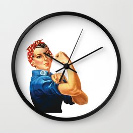 Pro Union Strong - Union Proud Rosie the Riveter Wall Clock