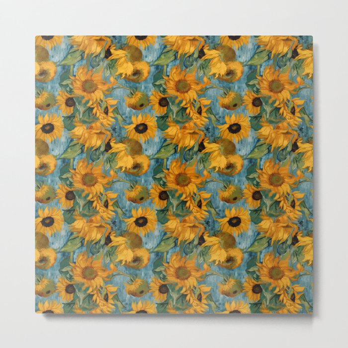 Van Gogh sunflowers forever Metal Print