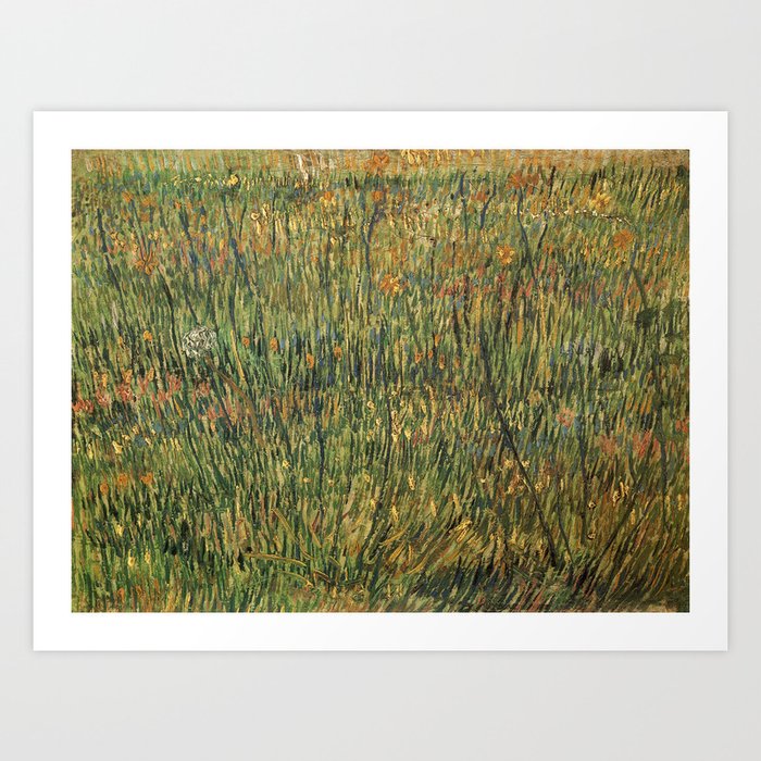 Pasture in Bloom Vincent van Gogh 1887 Art Print