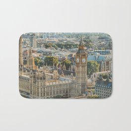 Great Britain Photography - Big Ben In The Canter Of London City Bath Mat