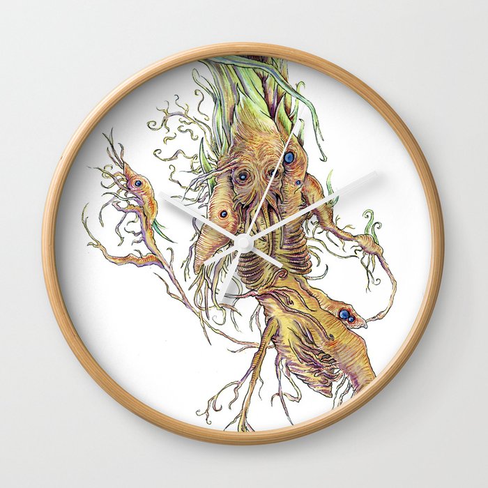 Spring Rhizome Wall Clock